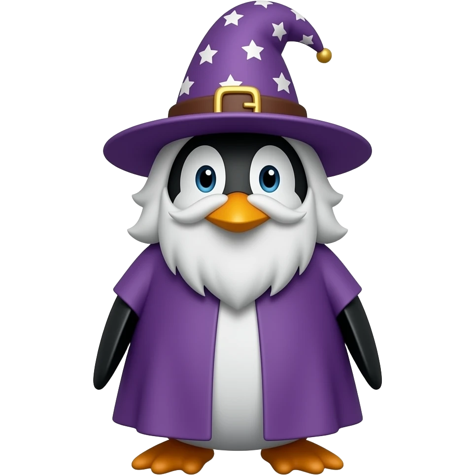 Penguin Wizard emoji