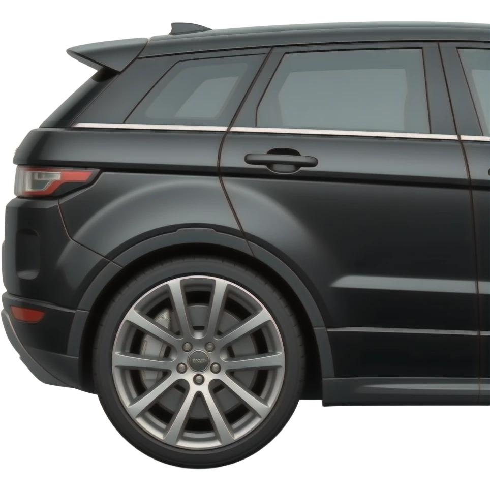 Range rover evogue black side view emoji