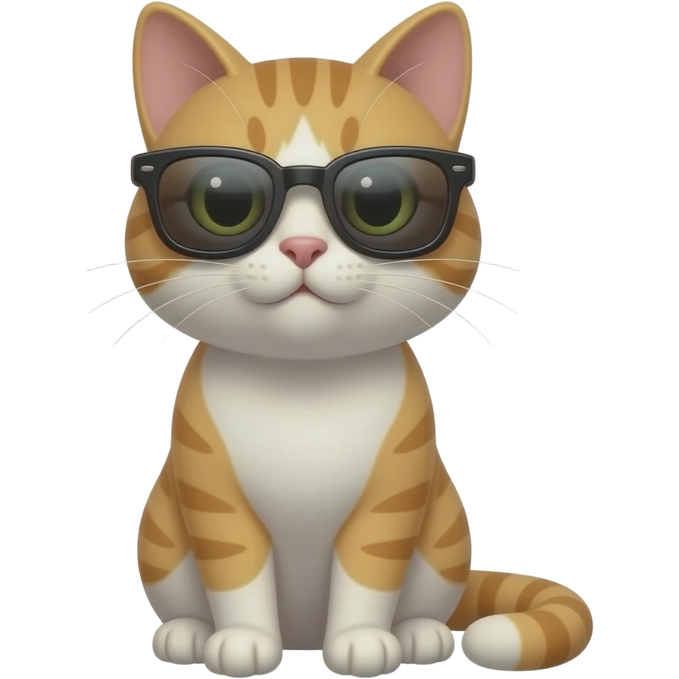 Cat wearing sunglasses emoji