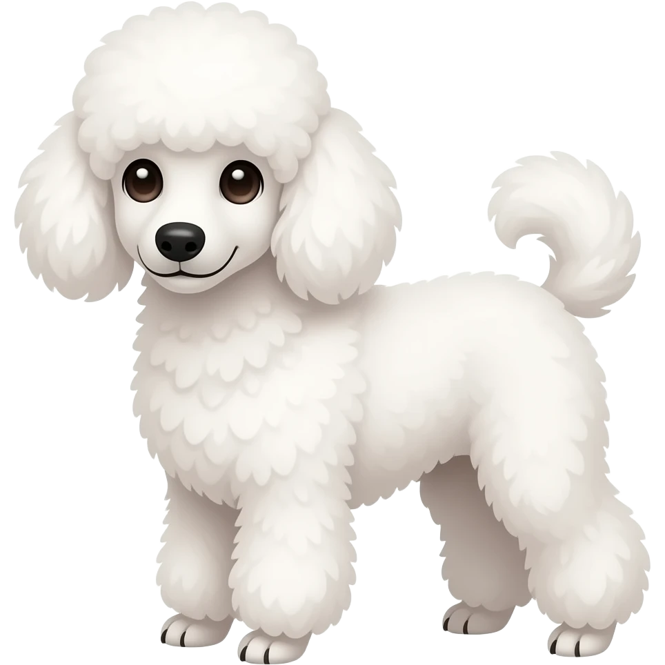 Lovely poodle emoji