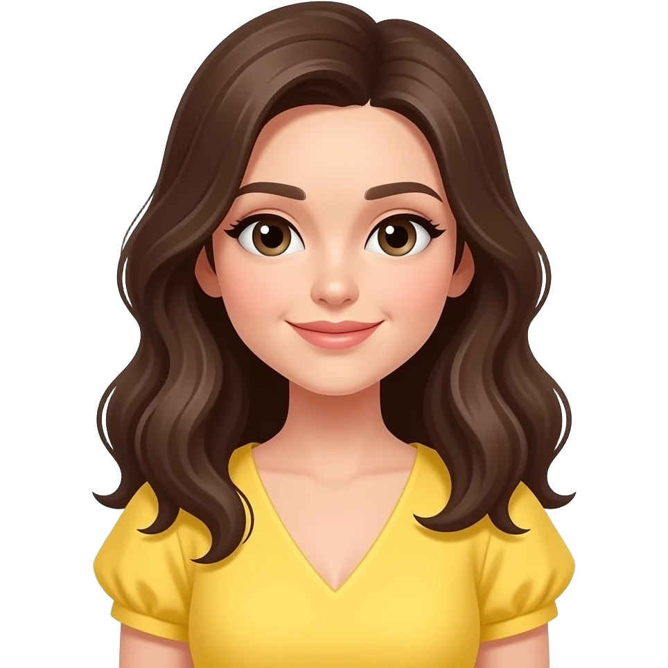 Vestido amarillo mujer emoji