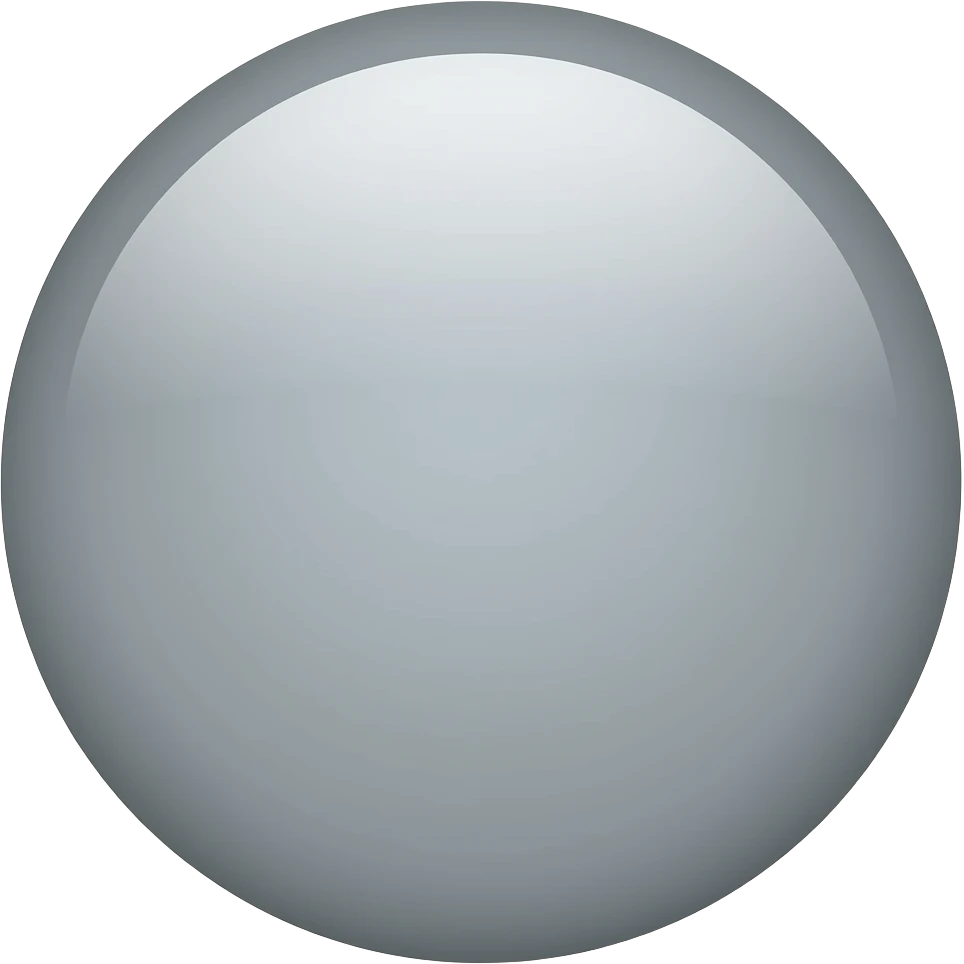 Gray circle emoji