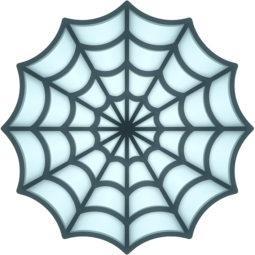 8 point spider web emoji