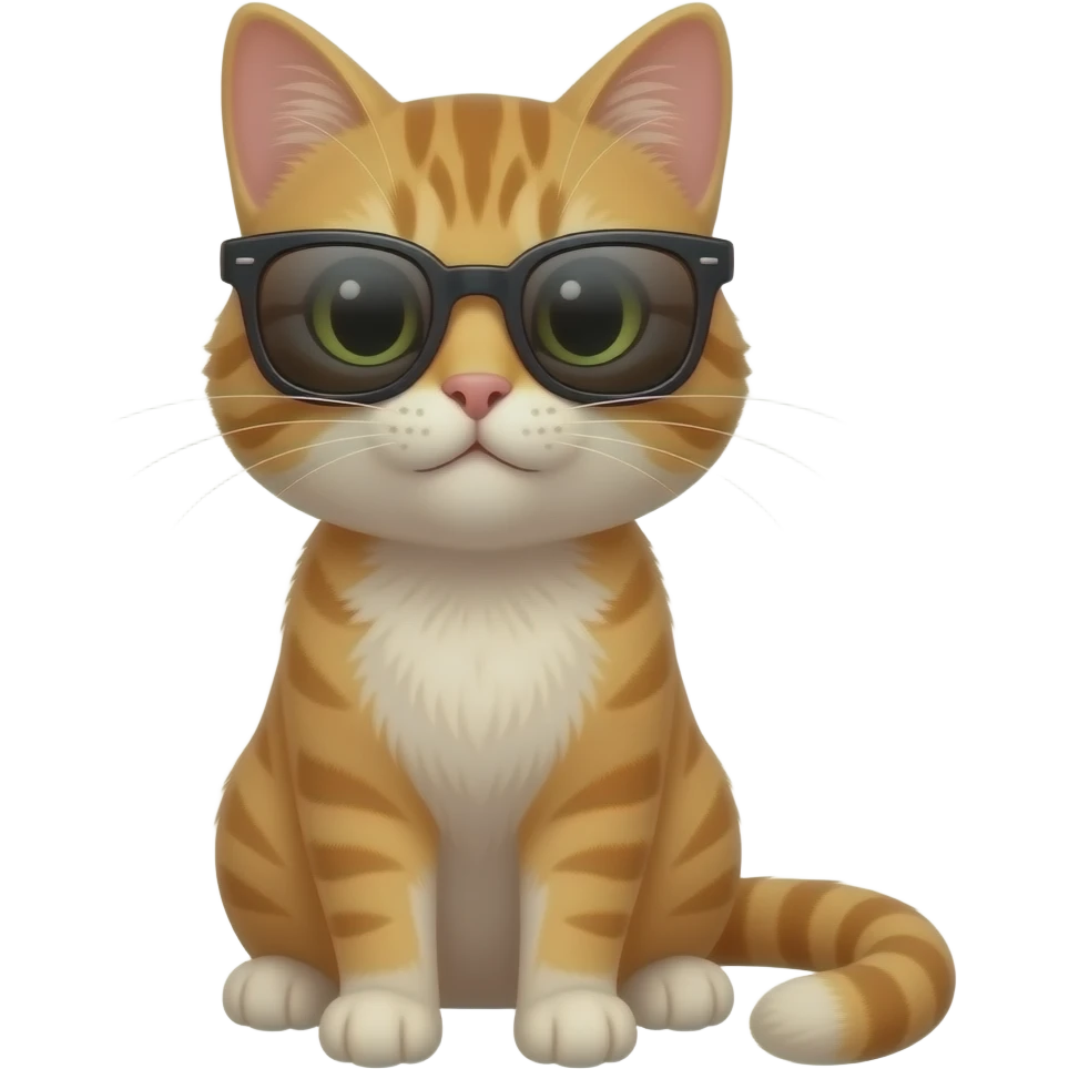 Cat wearing sunglasses emoji