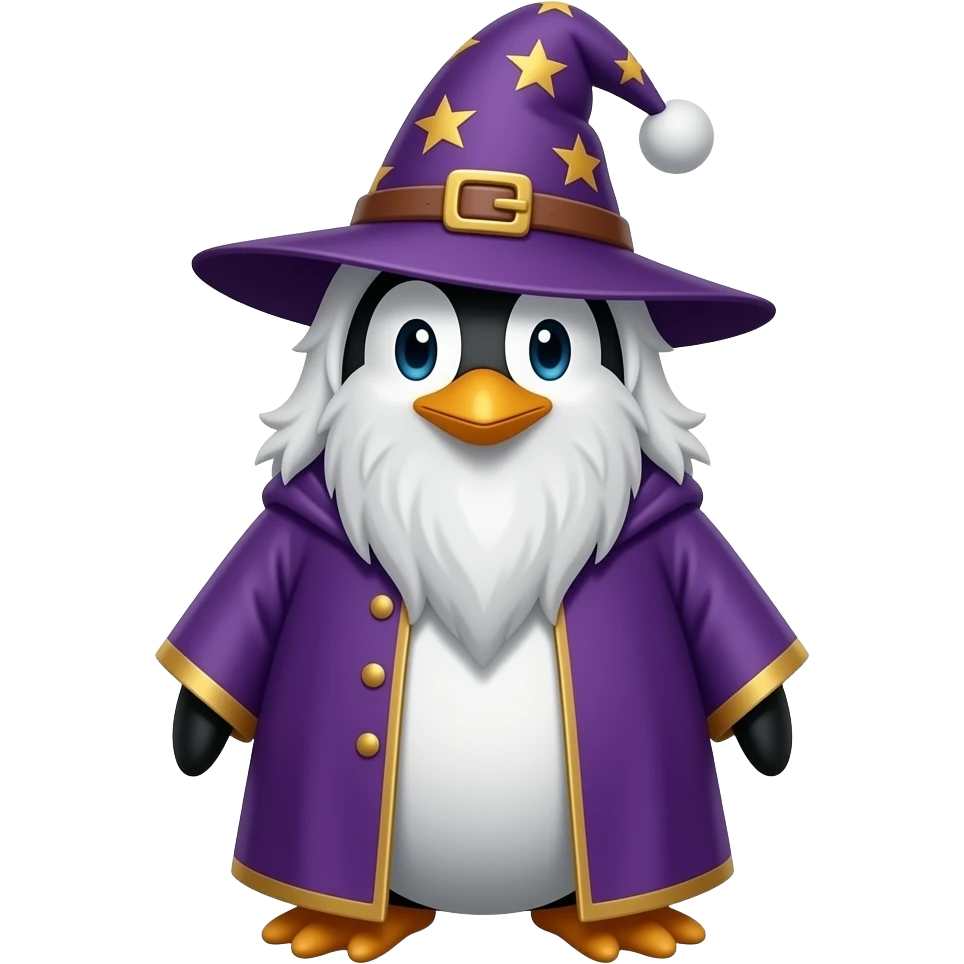 Penguin Wizard emoji