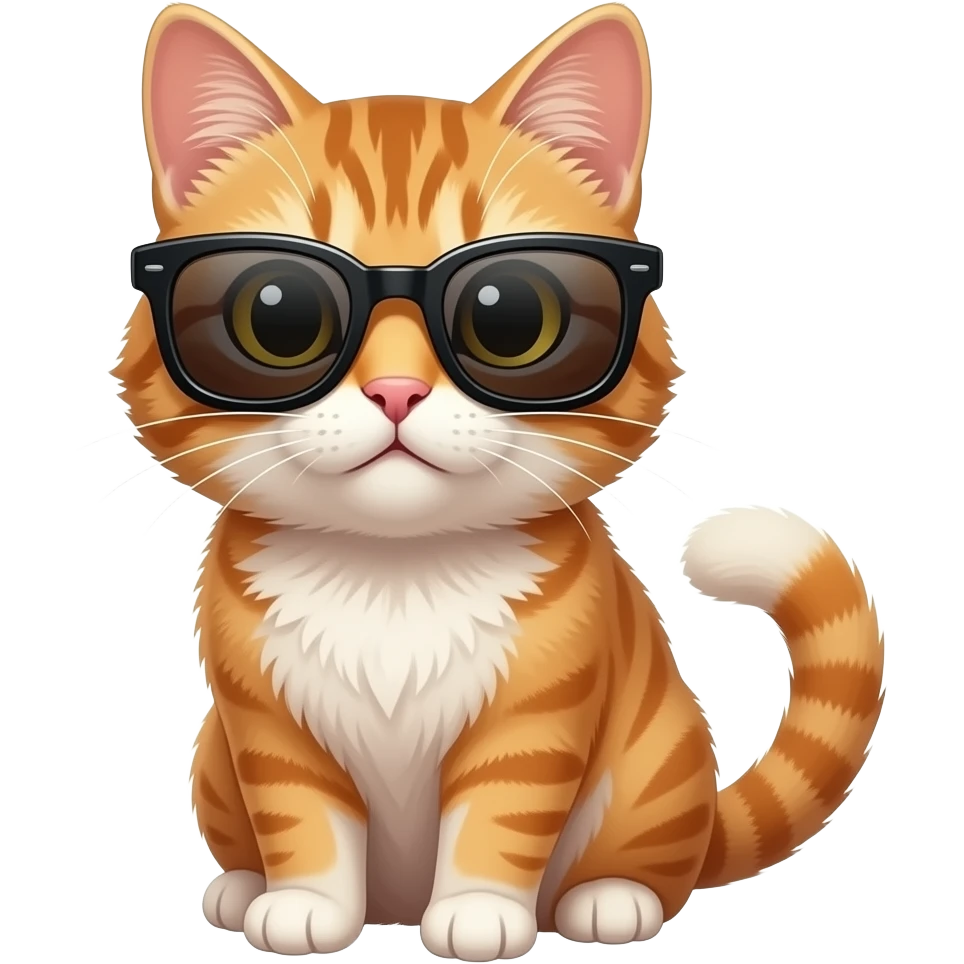 Cat wearing sunglasses emoji