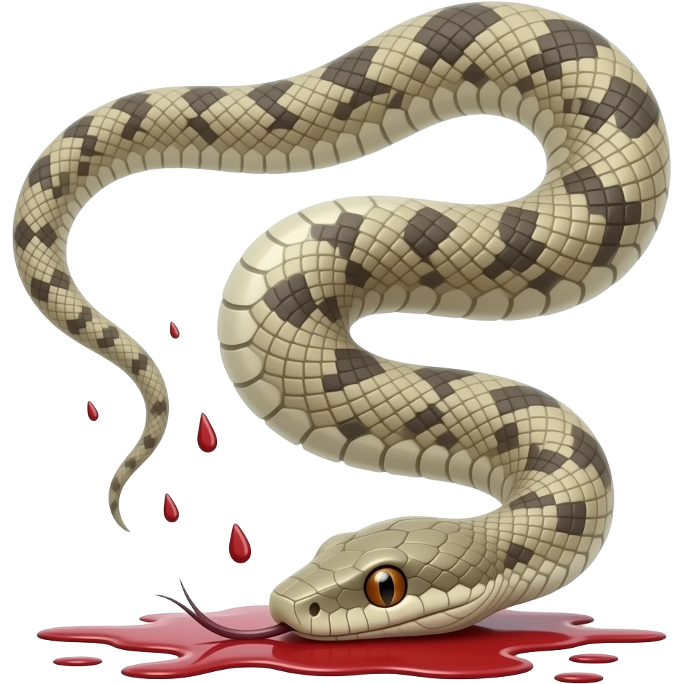 snake falling to his death emoji