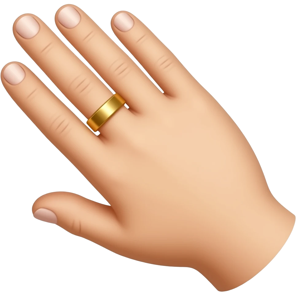 يد لابسه خاتم emoji