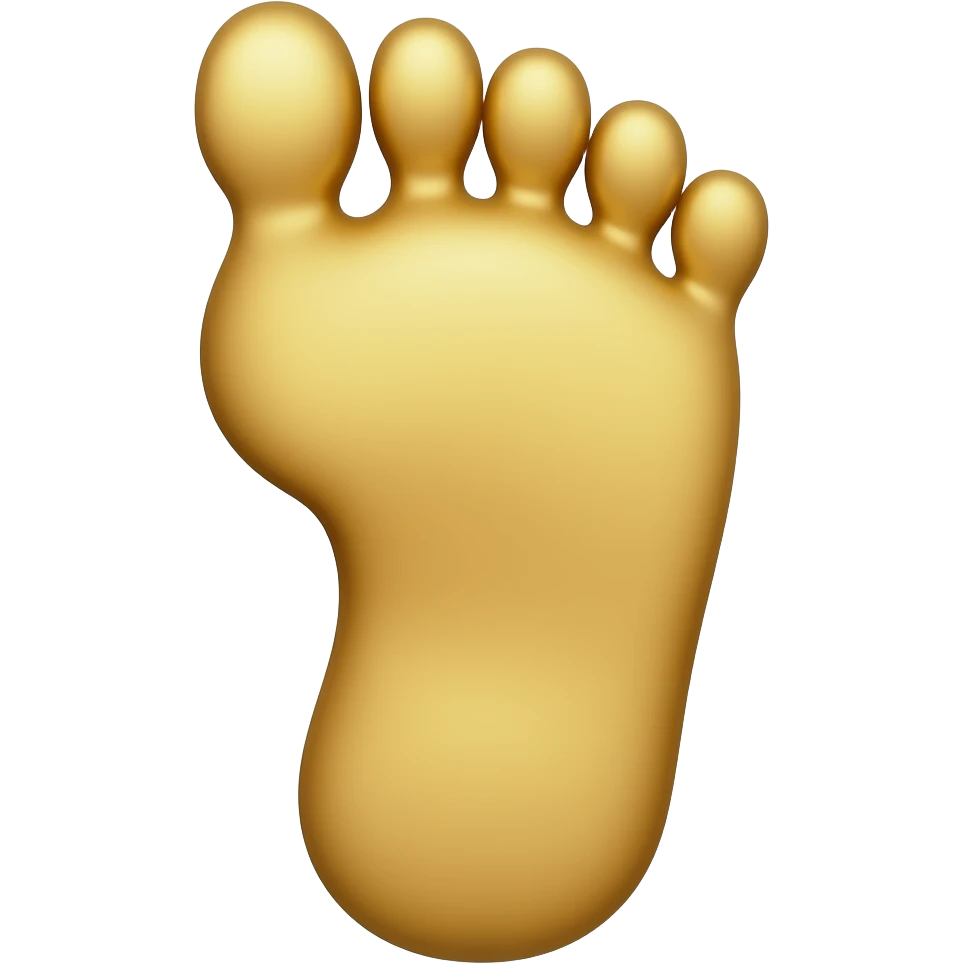 golden foot emoji