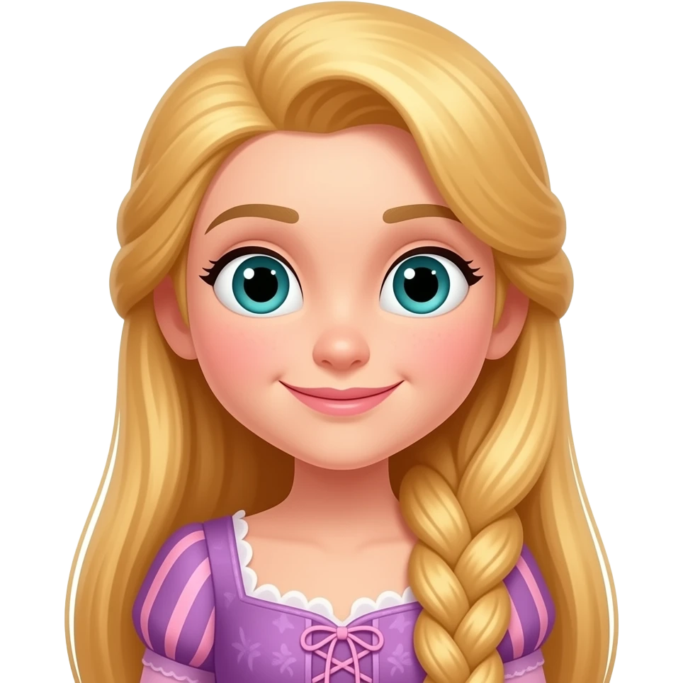 A custom rapunzel emoji emoji