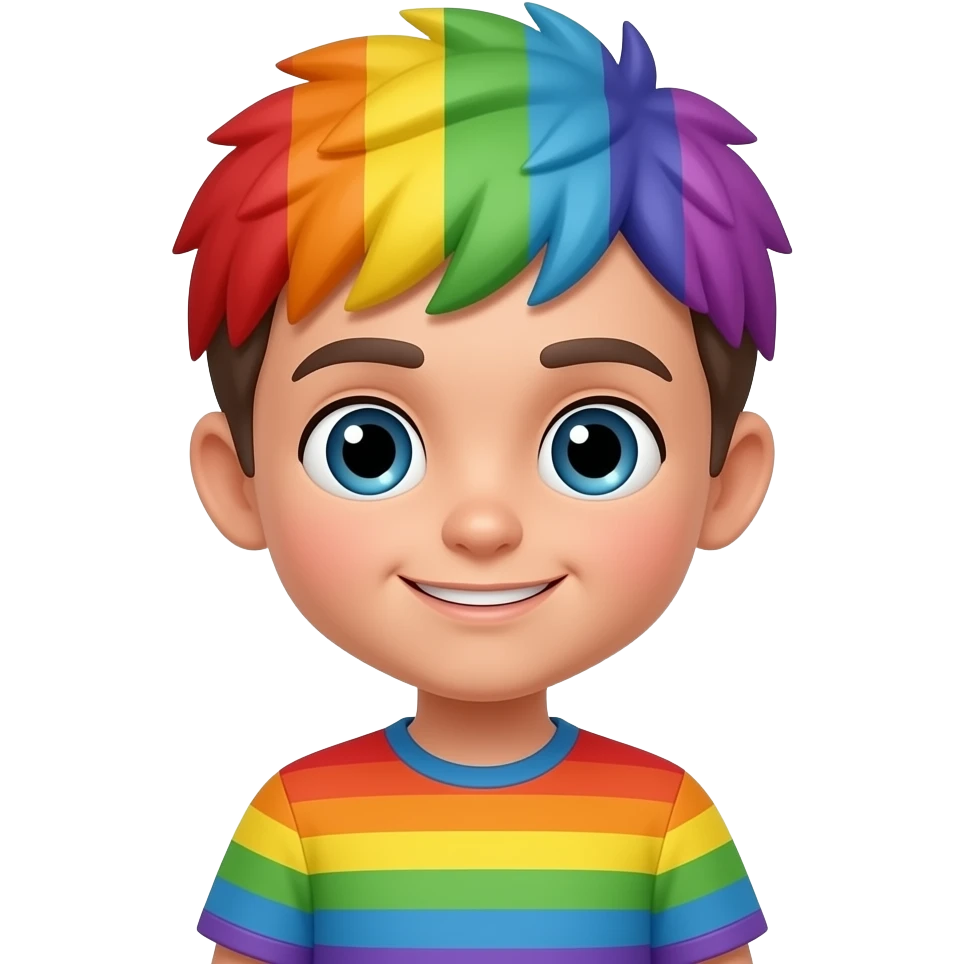 a rainbow boy emoji