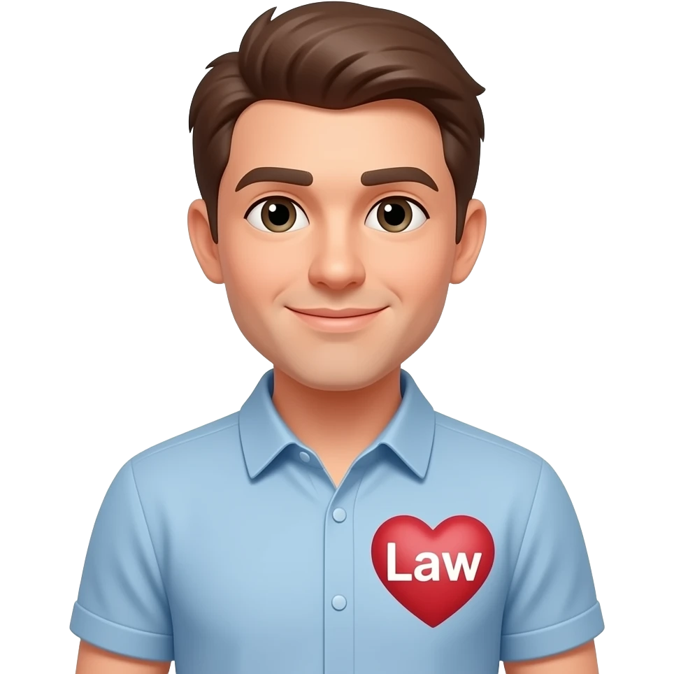 keep picture but write "law" on heart and head emoji