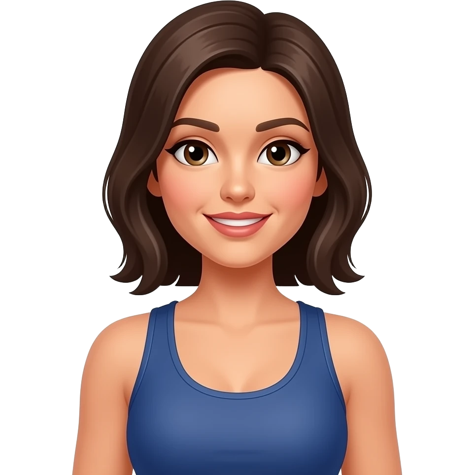 fitness trainer guy brunette emoji