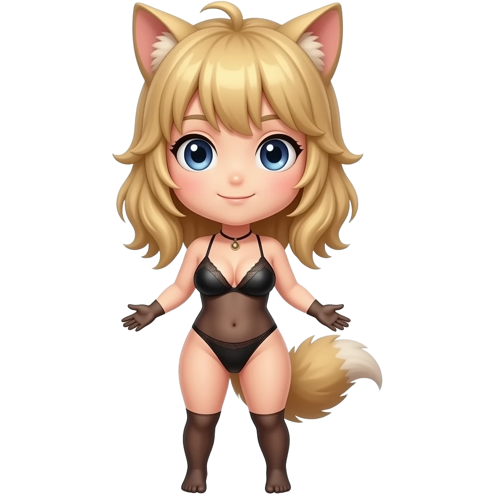 Futanari(female have genital) , full body emoji