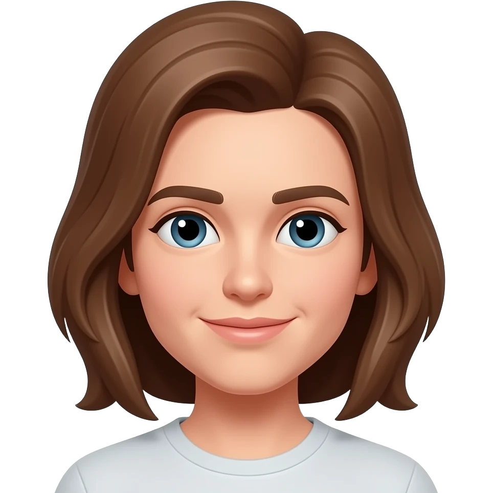 Flatter, lower hair emoji