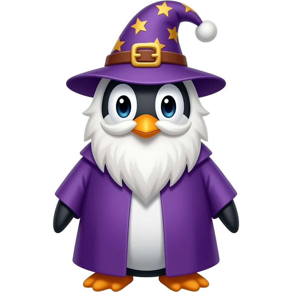 Penguin Wizard emoji