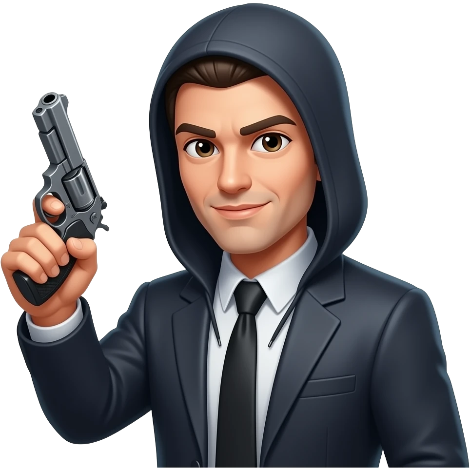thief with gun emoji