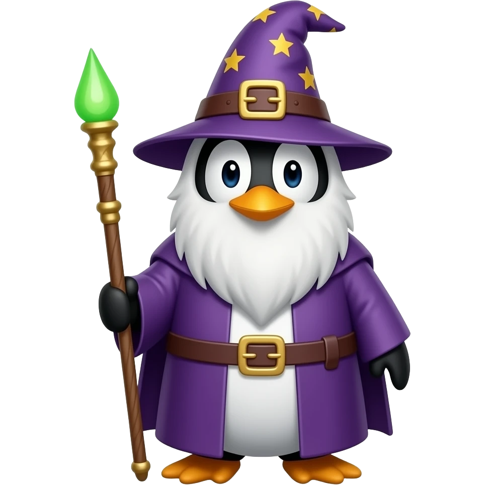 Penguin Wizard emoji