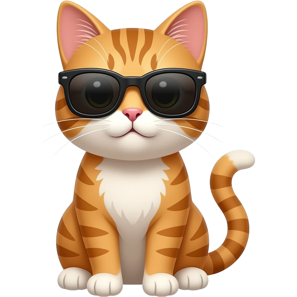 Cat wearing sunglasses emoji