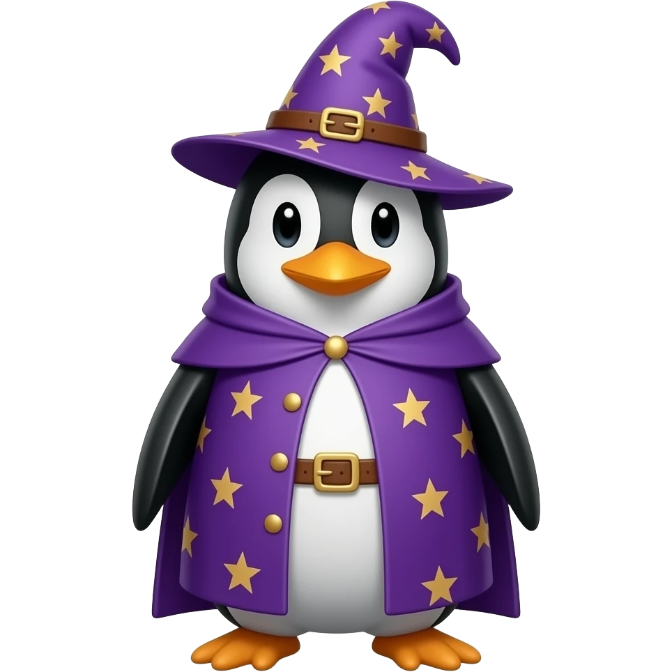 Penguin Wizard emoji