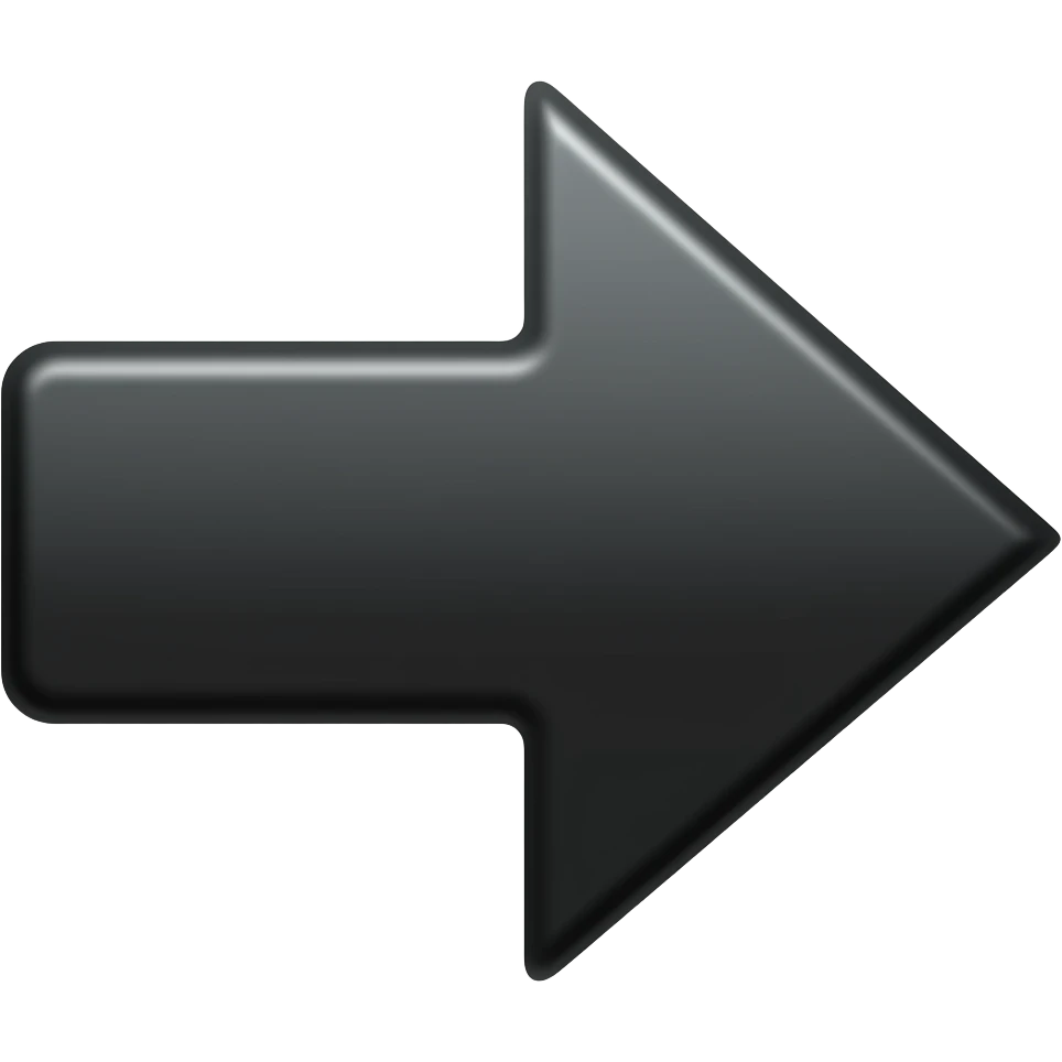 Black arrow emoji