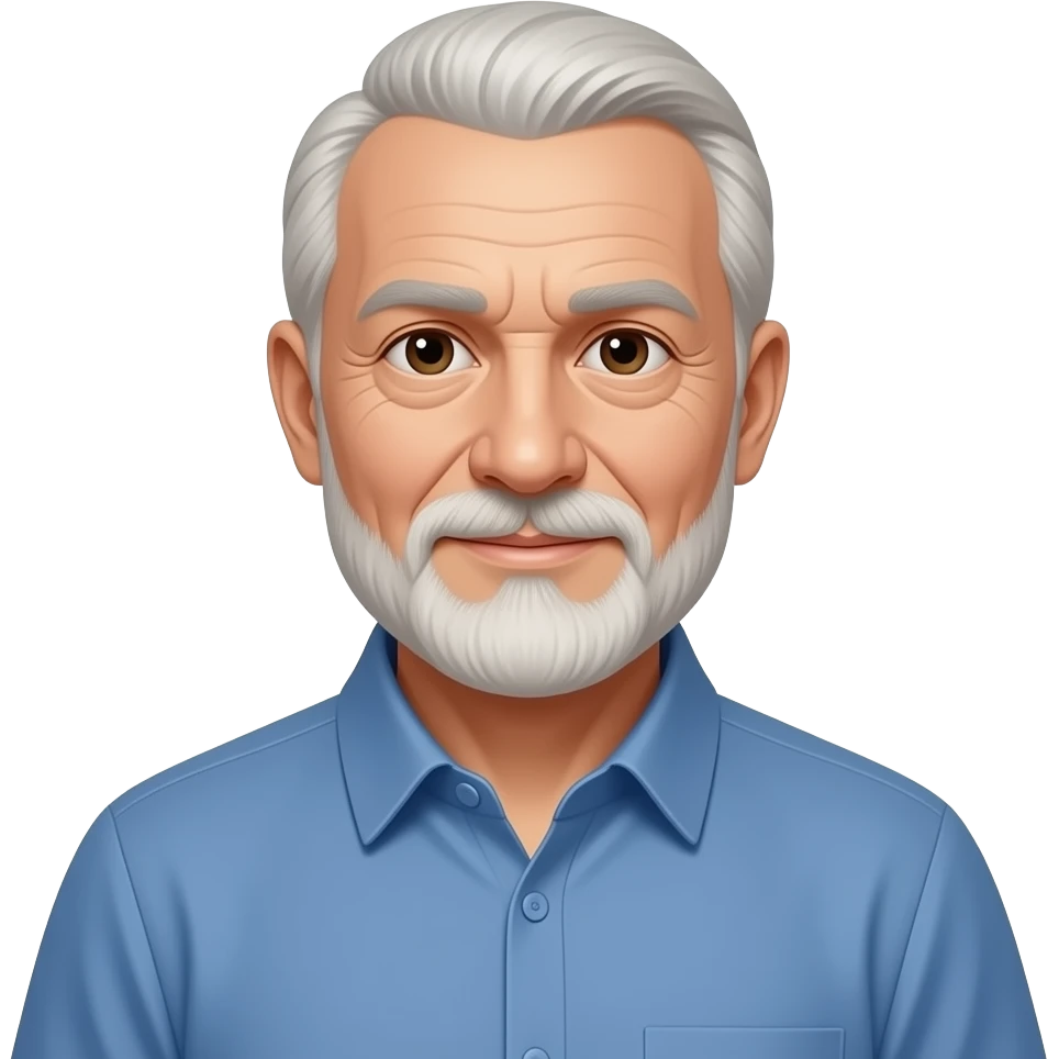 old man with blue dress emoji