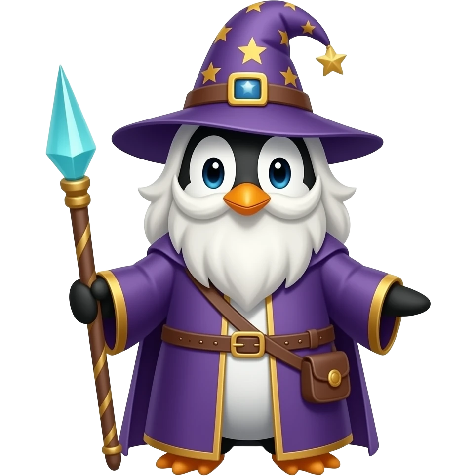 Penguin Wizard emoji