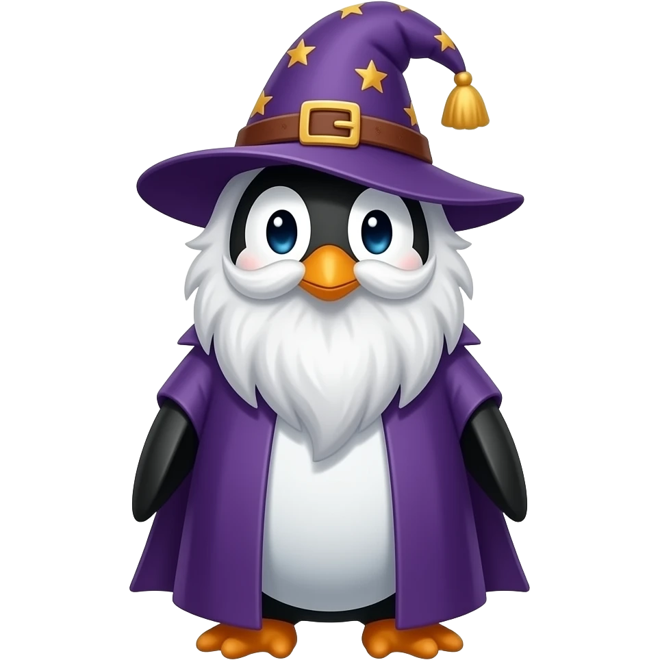 Penguin Wizard emoji
