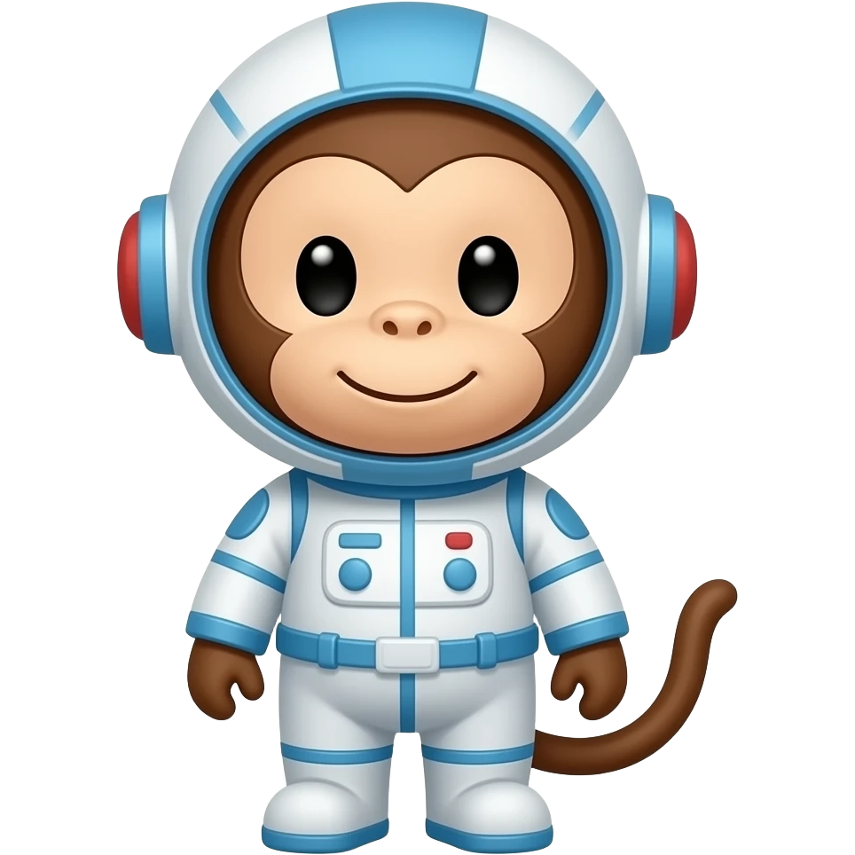 cute Space monkey emoji