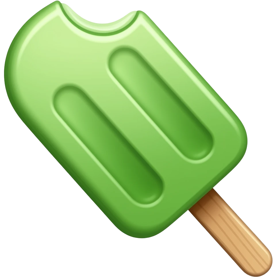 GREEN POPCICLE emoji