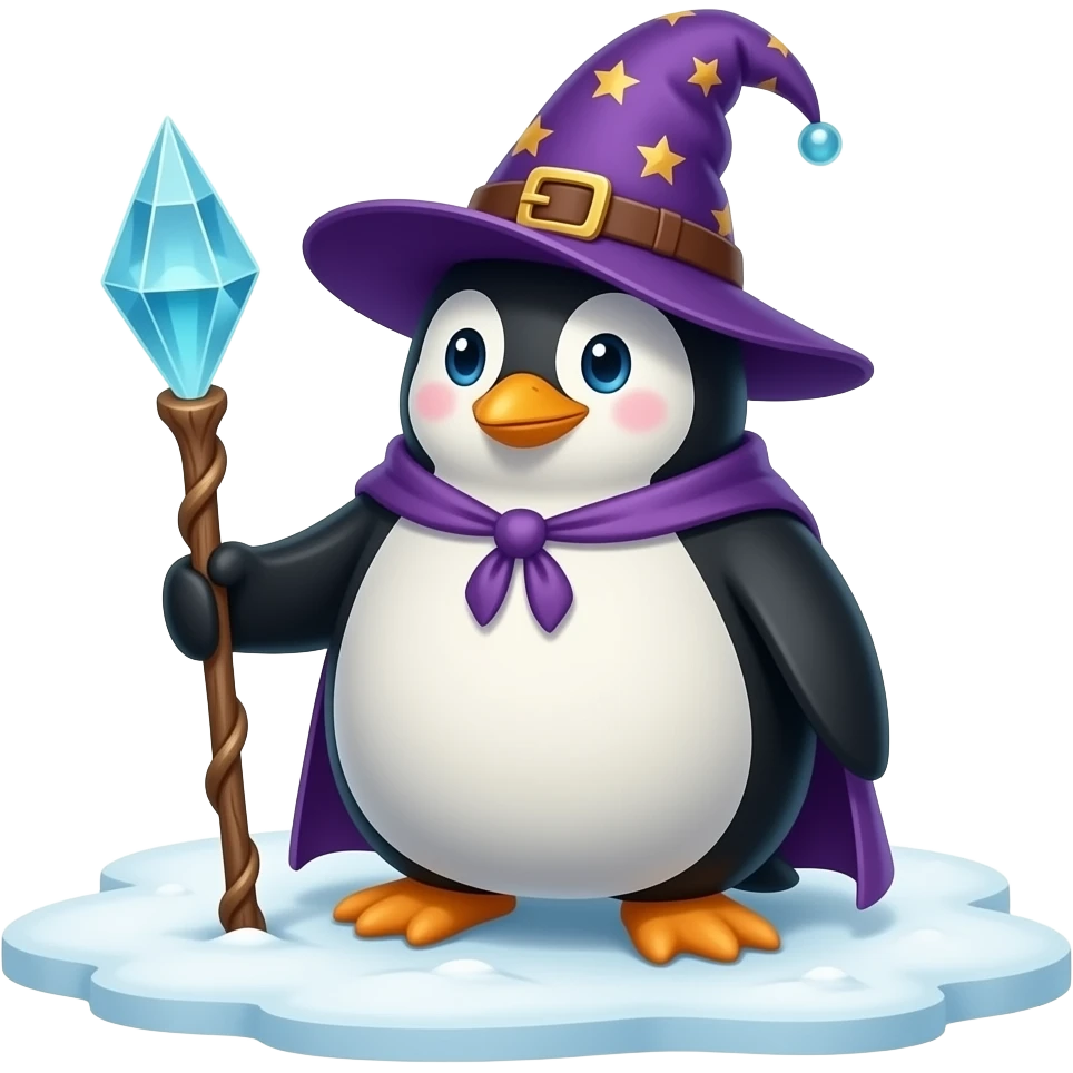 Penguin Wizard emoji