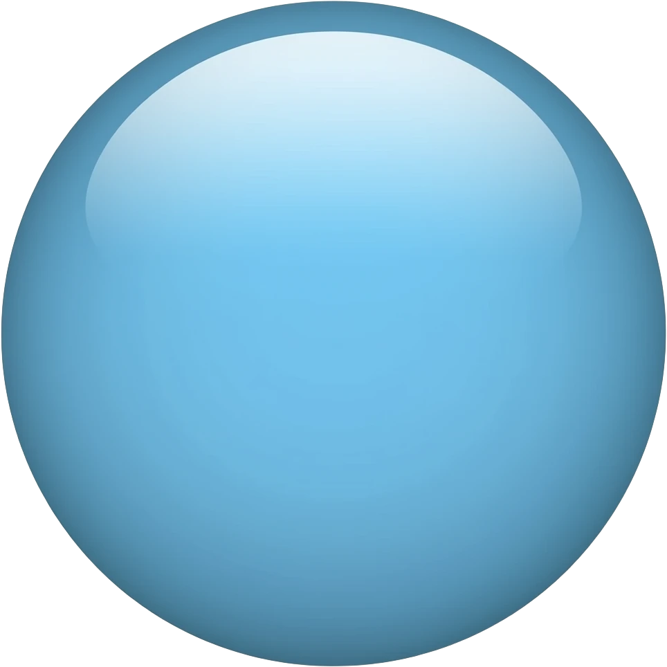 Light Blue Circle emoji