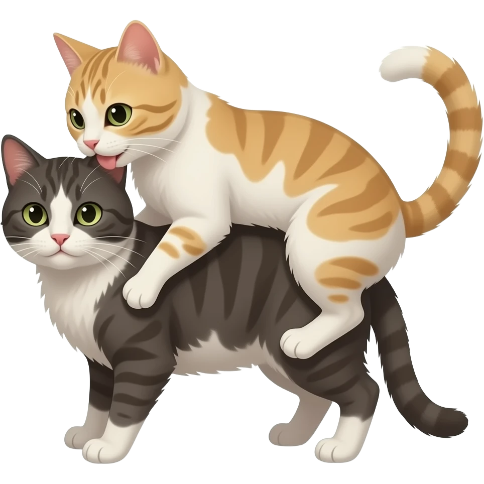 Gatos apareandose emoji