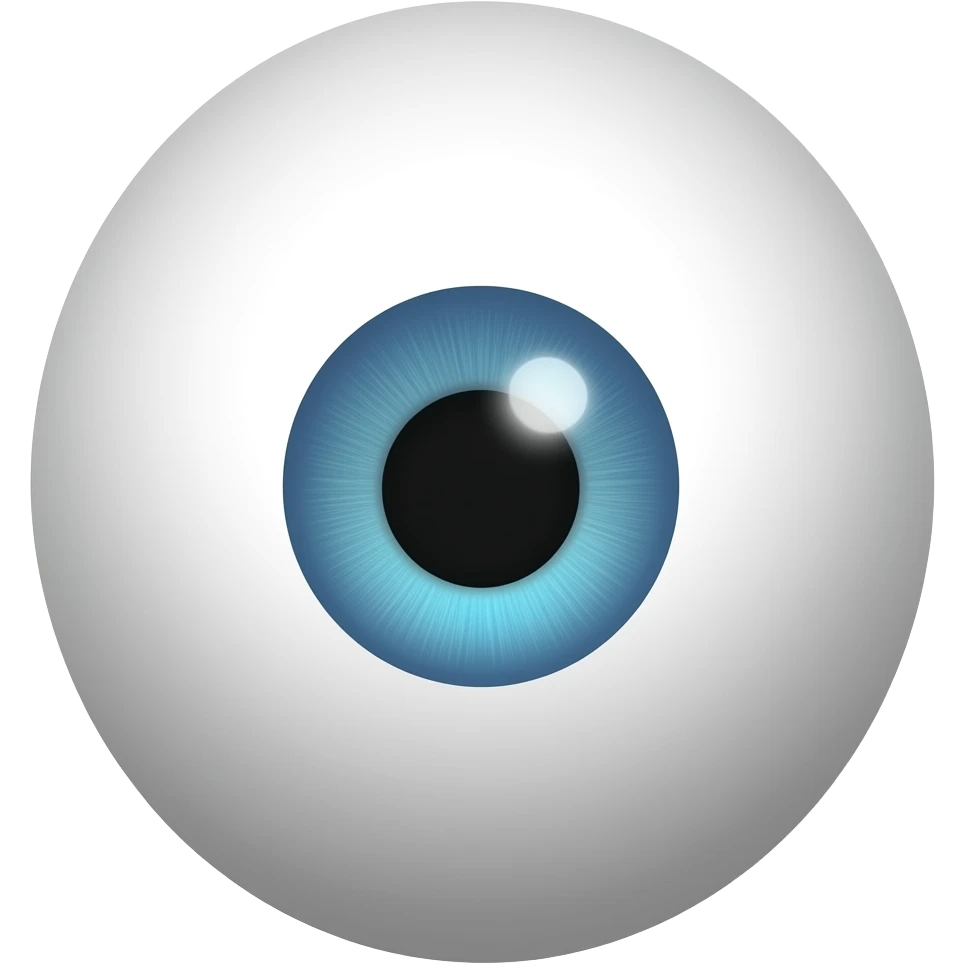 A blank number zero that look like and oval with one eye emoji