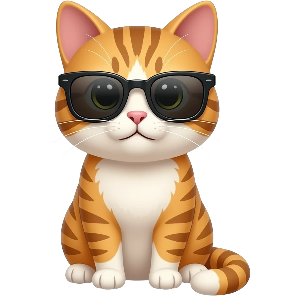 Cat wearing sunglasses emoji