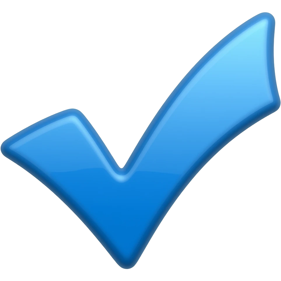 WhatsApp blue tick emoji