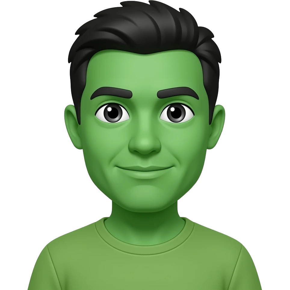 👤 но зеленого цвета! emoji