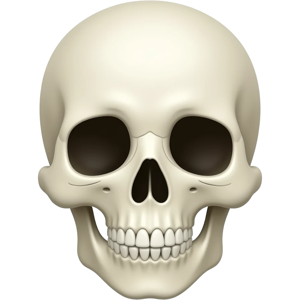 cute Skeleton Face emoji