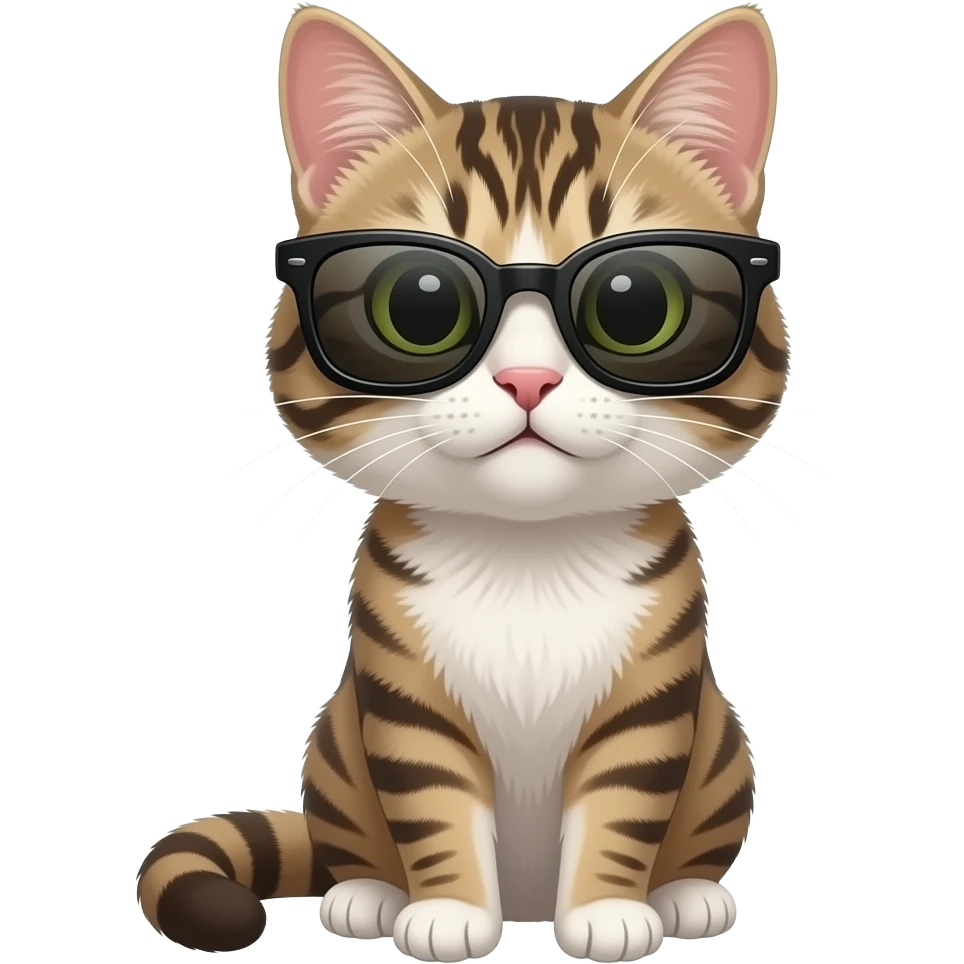 Cat wearing sunglasses emoji