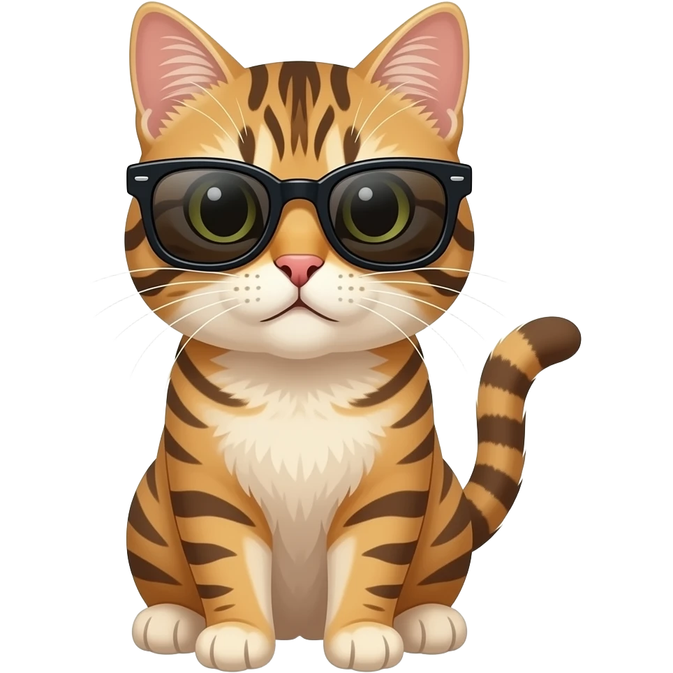 Cat wearing sunglasses emoji