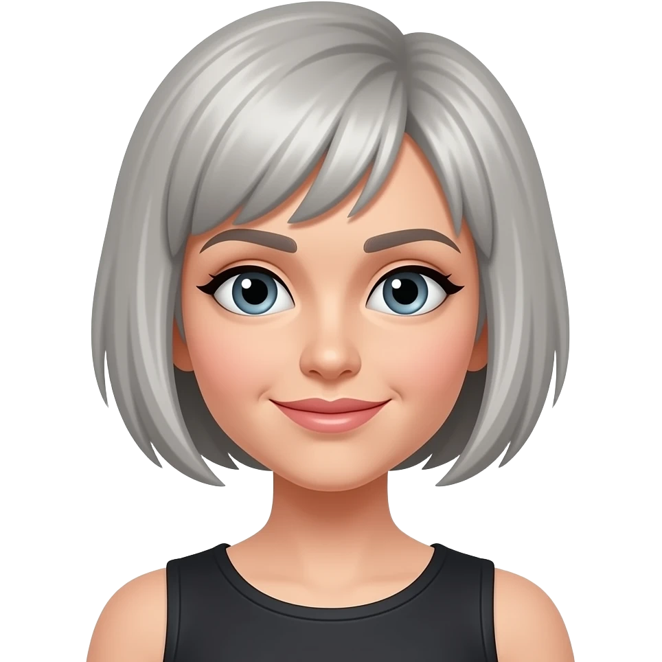 pixie cut woman emoji