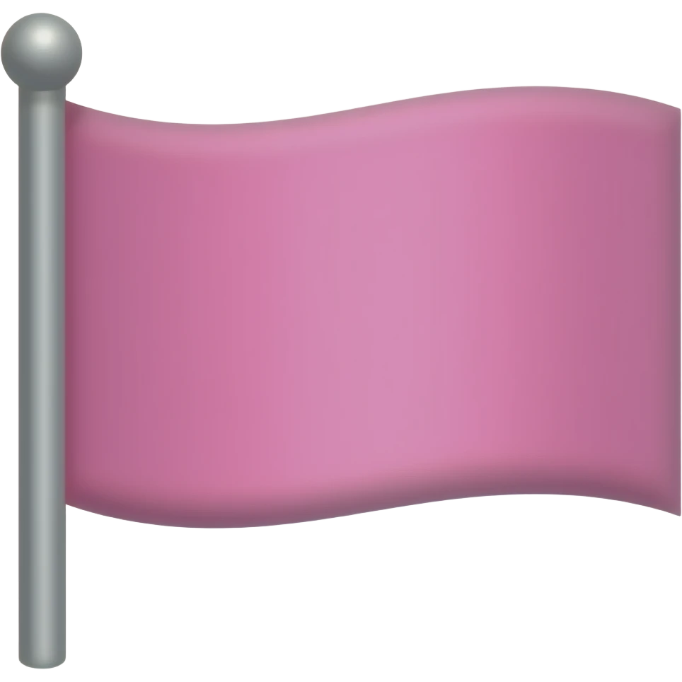 Pink flag emoji