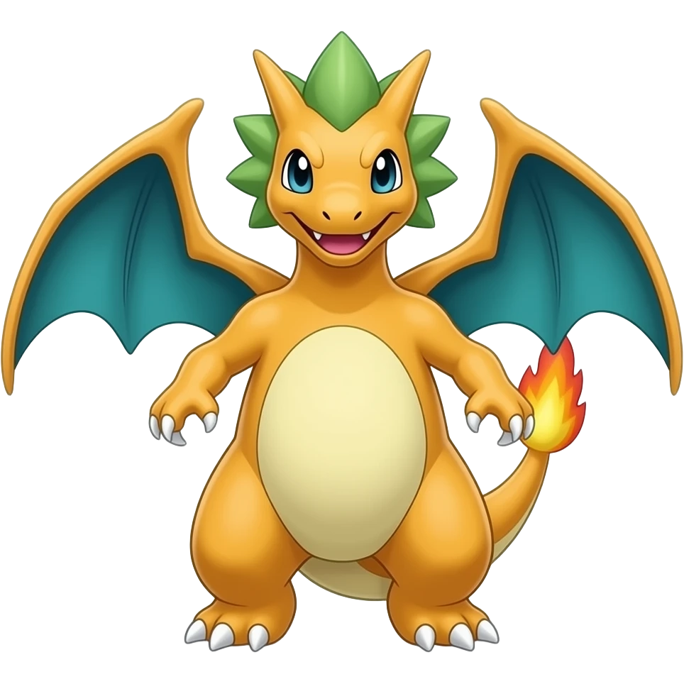 Cute Amaura-Aurorus-Larvitar-Tyranitar-Axew-Tropius-Flygon-hybrid emoji