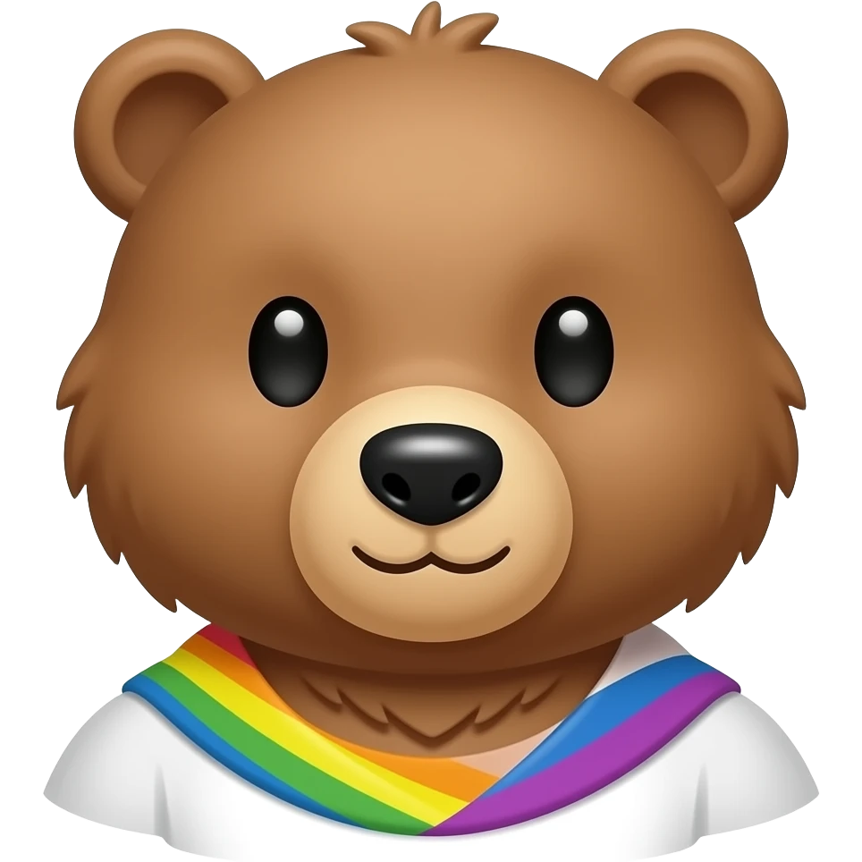 Bear at a gay sauna emoji