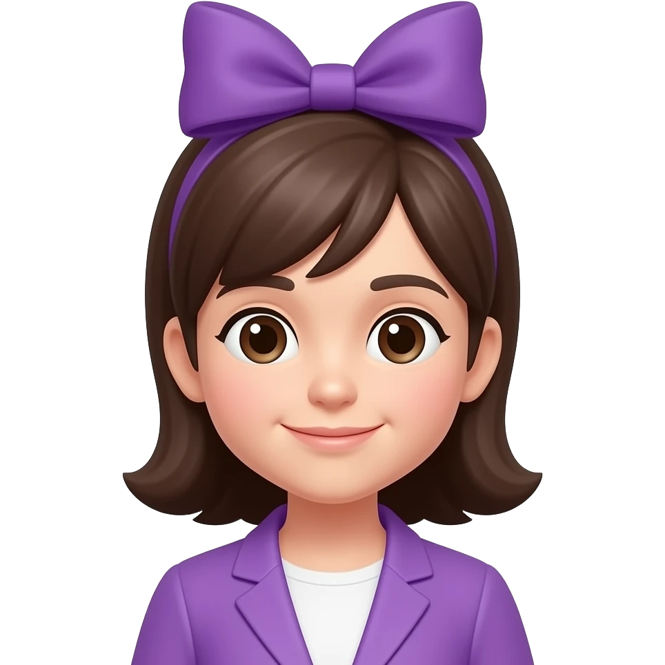 озовым бантиком на голове emoji