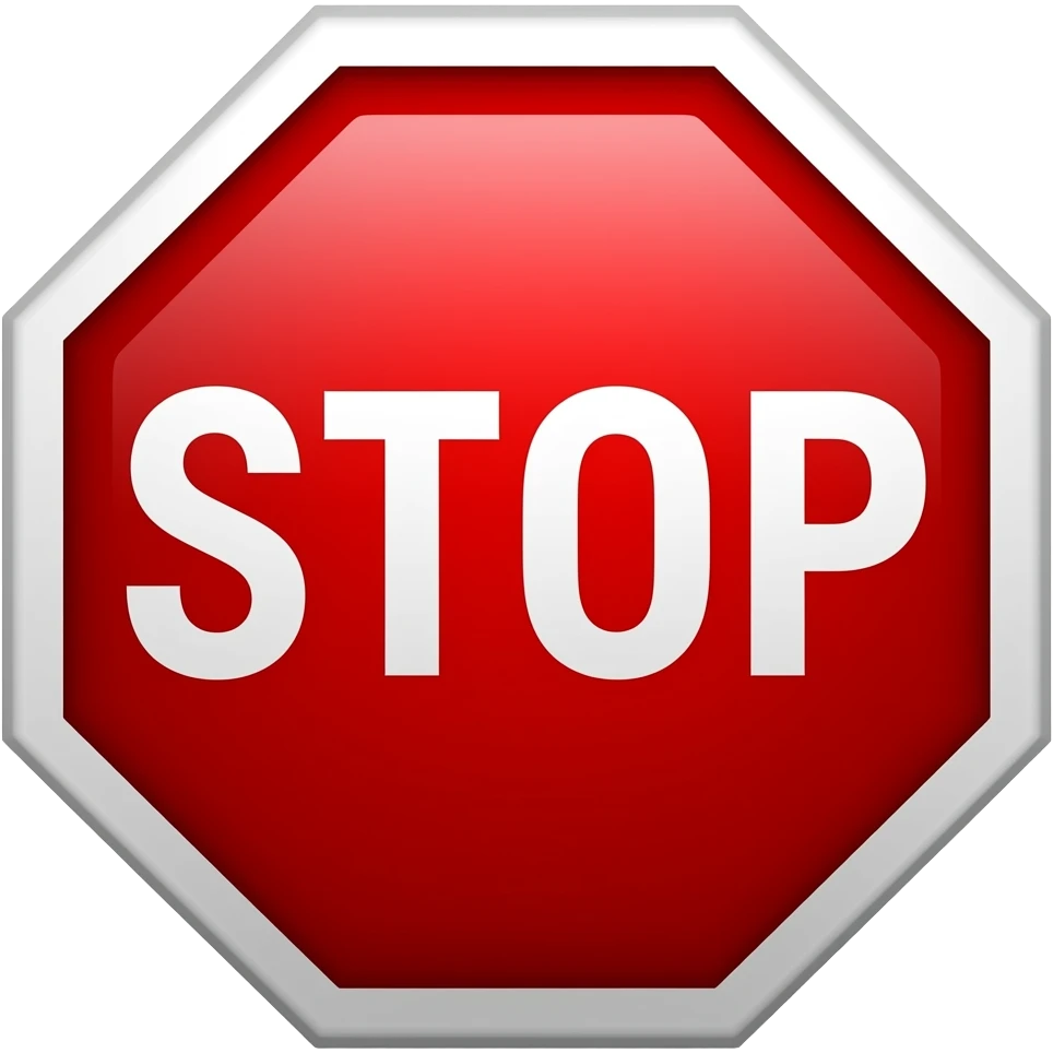 STOP emoji