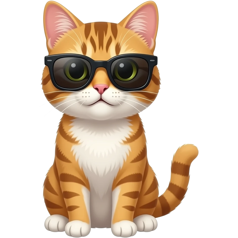 Cat wearing sunglasses emoji