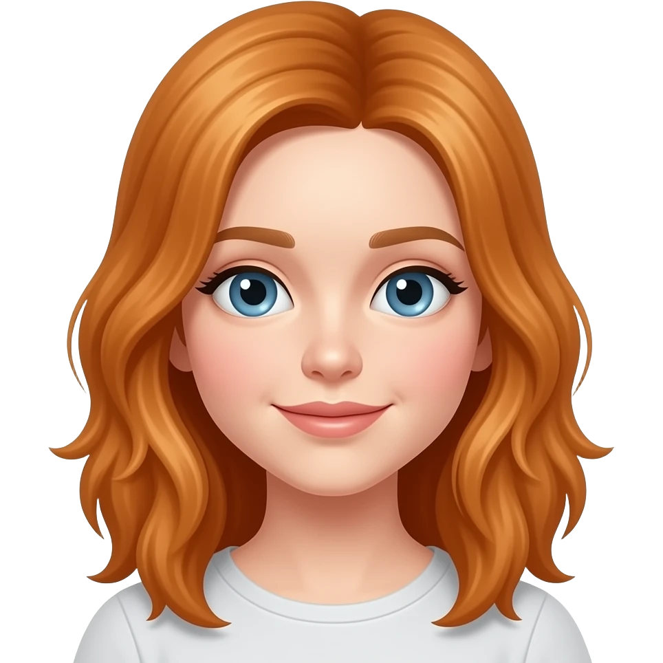 ginger hair girl emoji