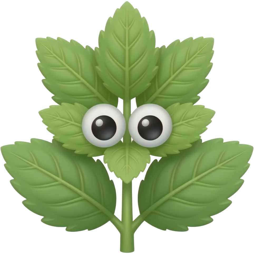 ashwagandha avec des yeux mignons emoji