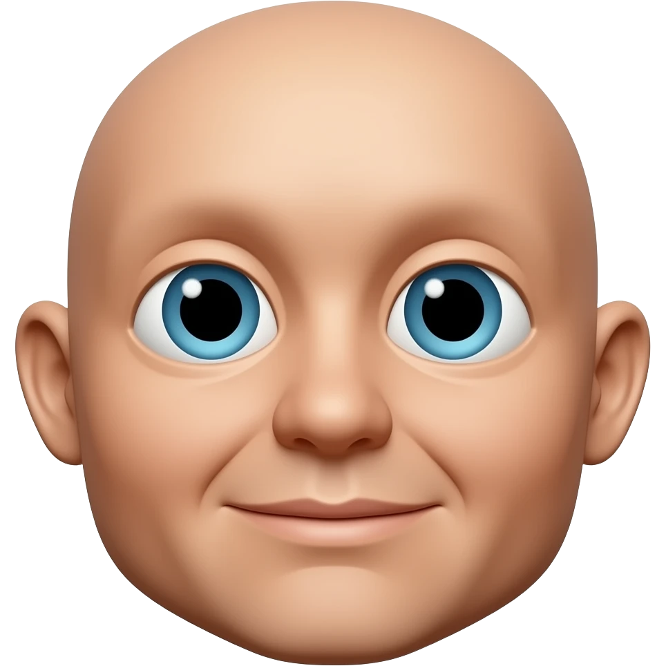 Distorted face emoji